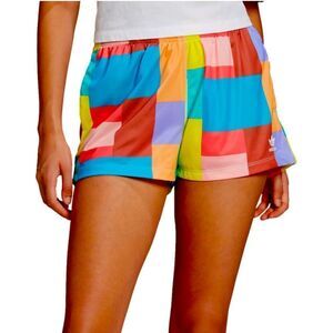 Adidas Surf Shorts Colorblock Patchwork bright bold rainbow colorful Women's M